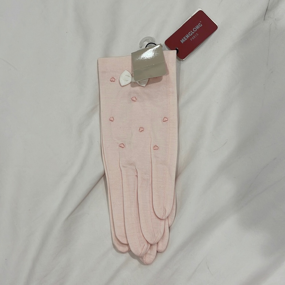 Gloves cotton pink